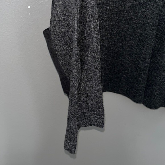 Candies Open Front Cardigan Ribbed Poncho with Suede Pockets/button detail L/XL - Picture 11 of 12